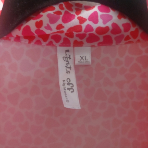 Women's Heart Pattern Pajama Pants Set XL Spandex Blend Soft Comfy Cozy - Picture 4 of 10